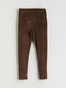 Beli Lastikli Kadife K?z ?ocuk Tayt