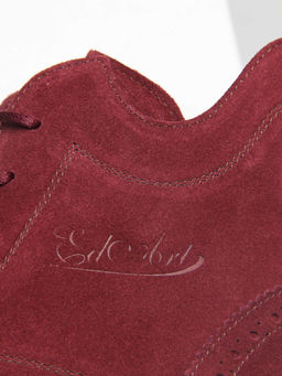 Ботинки 338.1541be. бордо замша/Байка