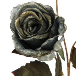 Искусственные цветы "FLOWERS GLAMOUR" 65см Розы 3 цветка зеленые