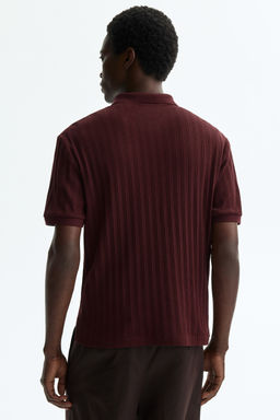 Polo en punto con textura Slim Fit - H&m фото 11