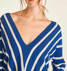 Пуловер, сине-белый - Ashley brooke фото 6