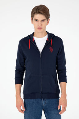 Мужской темно-синий вязаный кардиган Неожиданная скидка в корзине - U.s. polo assn фото 3