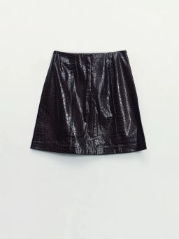 Юбка мини из искусственной кожи / Zarina