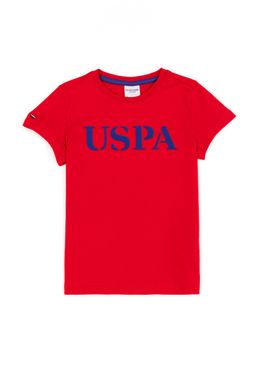 U. S. Polo Assn Детская красная футболка с круглым вырезом