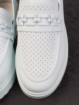 03-PDXL160-5 LT. BLUE Полуботинки женские (натуральная кожа)