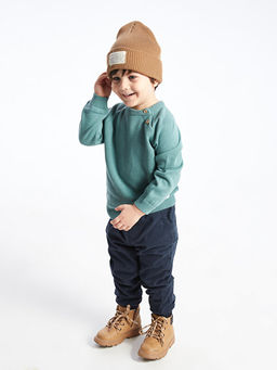 Beli Lastikli Basic Erkek Bebek Jogger Pantolon