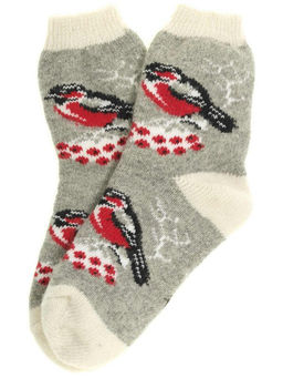 Носки женские Снегирь на рябине 7505-2 - Рассказовские варежки фото 2