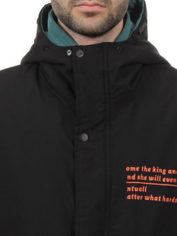 22066 BLACK GREEN Куртка мужская зимняя облегченная (150 гр. холлофайбер) - Fashion фото 3