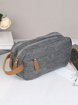 Косметичка 10х25х15 см серая / XN-020GR /уп 150/ мужская Подарок к 23 февраля