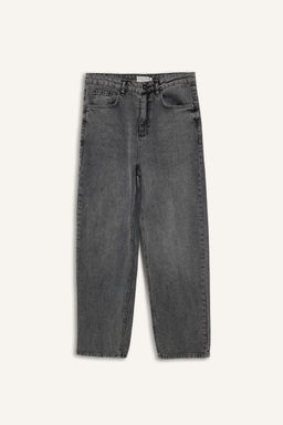 Джинсовые брюки Baggy Fit с широким узором и нормальной талией, широкие брюки - Defacto фото 20