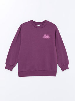 Bisiklet Yaka K?z ?ocuk Sweatshirt