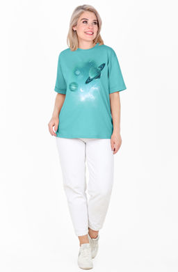 Футболка Алиса Ф-93А (44-62) кулирка - Лотос фото 80