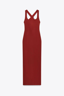 LONG POLYAMIDE DRESS - Zara фото 6