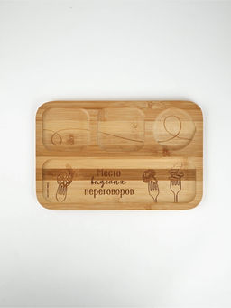 Менажница прямоугольная «Вилочки», бамбук