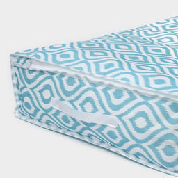 Кофр для хранения вещей Доляна «Лагуна» с ПВХ-окном, 45×30×20 см, бирюзовый