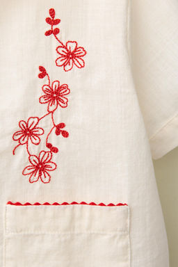CAMISA BORDADOS CREATED BY CARAMEL LONDON X ZARA / Vainilla  фото 4