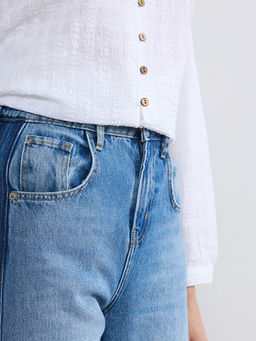 Barrel Fit Kad?n Jean Pantolon