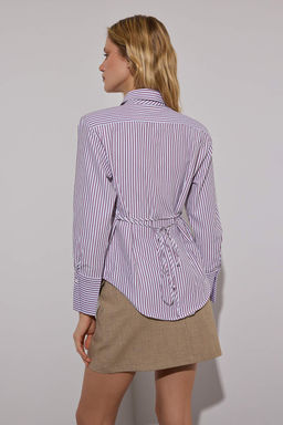 Kahverengi Limited Edition Kravat Detayl? Fitted Gomlek TWOAW26GO00047 - Trendyolmilla фото 4