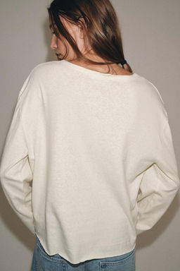RUSTIC HENLEY T-SHIRT - Zara фото 4