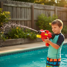 Водное оружие "Струйный боец" в пакете