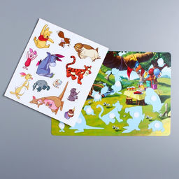 Развивающая игра на липучках, конструктор Веселые липучки, Медвежонок Винни и его друзья - Disney фото 3