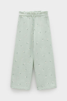 КР 400798/пастельно-зеленый,милые цветочки к545 брюки для дев - Crockid фото 2