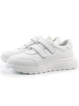 03-YH516-1 WHITE Кроссовки женские (натуральная кожа)