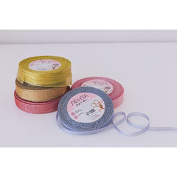 Цена за 5 шт. Лента парчовая, 20 мм, 23 1 м, цвет золотой - Арт узор фото 3