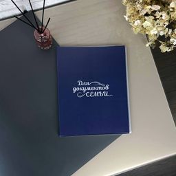 Папка для 2 комплектов документов синяя NEW (2572)