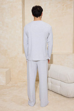 Bej Regular Fit Cepli Etiket Detayl? Yumusak Tuseli Orme Pijama Tak?m? TMNAW26PT00000 - Trendyolmilla фото 14
