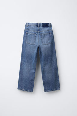 RIPPED WIDE-LEG JEANS - Zara фото 2