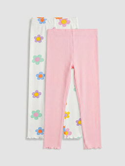 Beli Lastikli K?z ?ocuk Tayt 2li