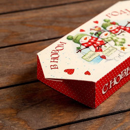 Цена за 5 шт. Подарочная коробка Конфета Снеговички, 10 х 20 х 4,3 см - Simaland фото 10