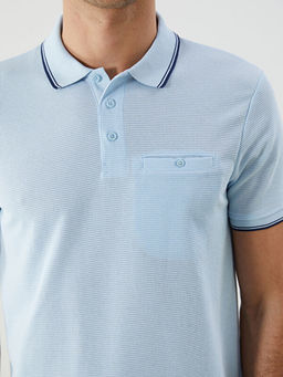 Polo Yaka K?sa Kollu Erkek Dokulu Ti??rt