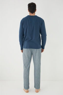 TRENDYOL MAN Petrol Orme Pijama Tak?m? TMNAW25PT00067 - Trendyolmilla фото 4