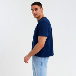 Футболка мужская MINAKU REGULAR FIT: цвет синий, р-р 48