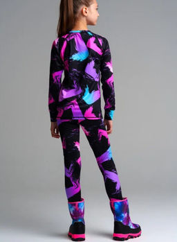 32321143 Термокомплект для девочек: брюки, толстовка