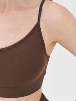 Топ на регулируемых лямках "Шоколад" женский