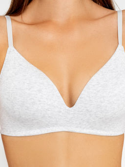 Бюстье женское t-shirt в сером оттенке серый меланж Mark Formelle