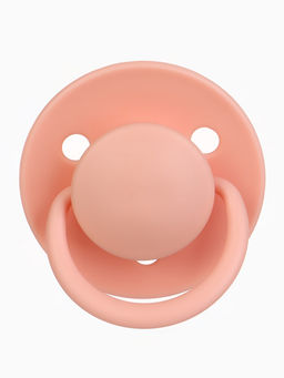 Соски-пустышки, от 6 мес., латекс, классические, в контейнере, набор из 2 шт., нюд/персиковый, M&B