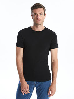 Bisiklet Yaka Penye Erkek Ti??rt