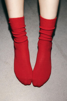 TALL WOOL BLEND SOCKS - Zara фото 4