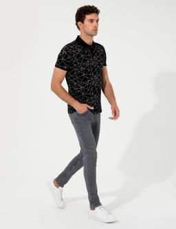 Siyah Polo Yaka T-Shirt