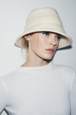 TEXTURED WOOL BLEND HAT - Zara фото 2