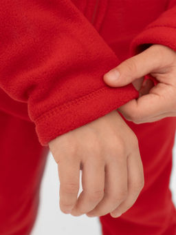 Костюм детский флисовый красный 762(ш) (110, 60)