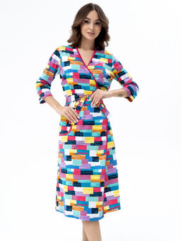 Халат хлопок 100%,мульти - Binita фото 3