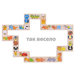 Домино деревянное Веселая змейка - Десятое королевство фото 3