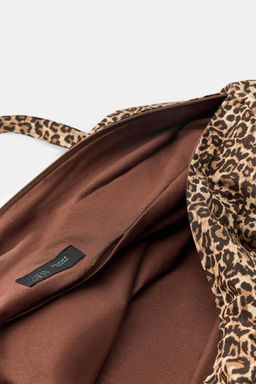 MAXI BOLSA ALGOD?N ESTAMPADO ANIMAL / Leopardo - Zara фото 5