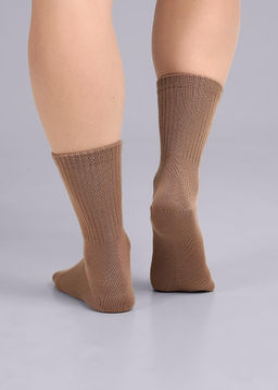 CLE Носки жен.Д2423 вискоза-акрил удлиненный бежевый - Clever wear фото 3