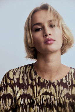 Vestido oversize en tejido jacquard - H&m фото 3